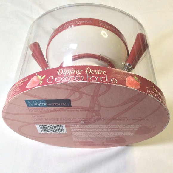 Joie Dipping Desire Chocolate Fondue Set - Strawberry by MSC *NIB* - Picture 5 of 5